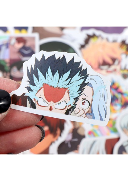50 Adet Yeni Anime My Hero Etiketler Çıkartmaları Motorlu Kaykay Dizüstü Bilgisayar (Yurt Dışından) modelleri