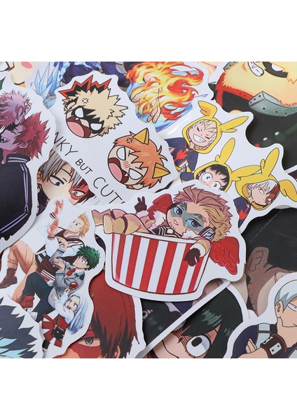 50 Adet Yeni Anime My Hero Etiketler Çıkartmaları Motorlu Kaykay Dizüstü Bilgisayar (Yurt Dışından) fırsatları