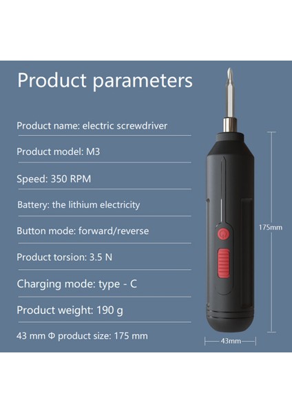 USB Elektrikli Tornavida Pil Şarj Edilebilir Tornavida (Yurt Dışından) fırsatları