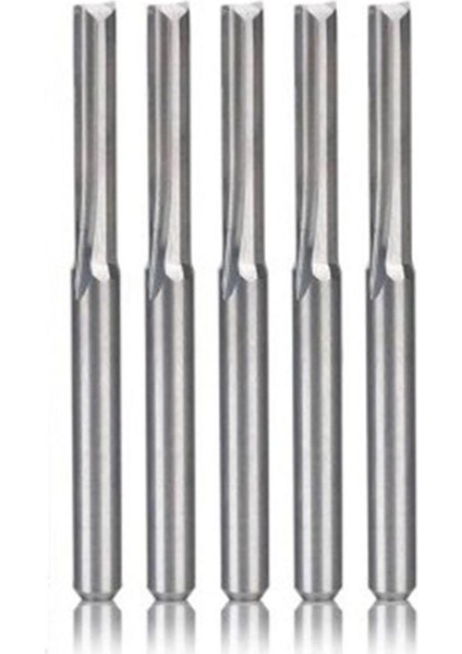 Adet Iki Flüt Spiral Karbür Değirmen Takım Kesiciler Cnc Router Için, Sıkıştırma Ahşap Parmak Freze Kesici Uçları, 3.175X17MM (Yurt Dışından)