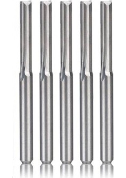 Adet Iki Flüt Spiral Karbür Değirmen Takım Kesiciler Cnc Router Için, Sıkıştırma Ahşap Parmak Freze Kesici Uçları, 3.175X17MM (Yurt Dışından)