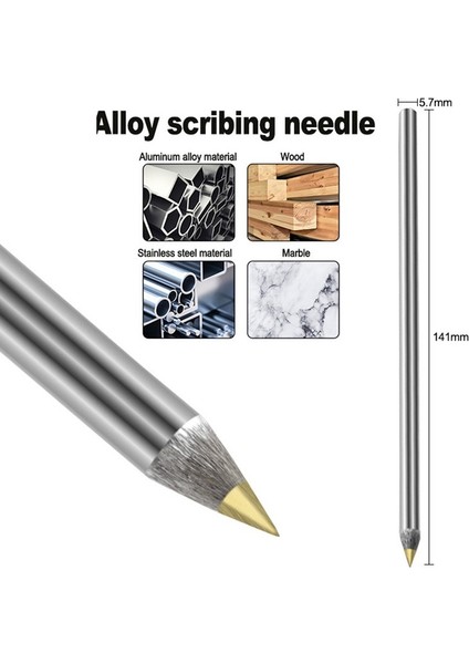 Elmas Metal Gravür Kalem Tungsten Karbür Ucu Scriber Kalem Cam Seramik Metal Ahşap Oyma Kazıma El Aracı (Yurt Dışından)
