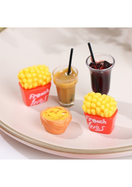 Bebek Evi Mutfak Için 1 Takım Sevimli Mini Hamburger Minyatür Dollhouse Fast Food (Yurt Dışından)