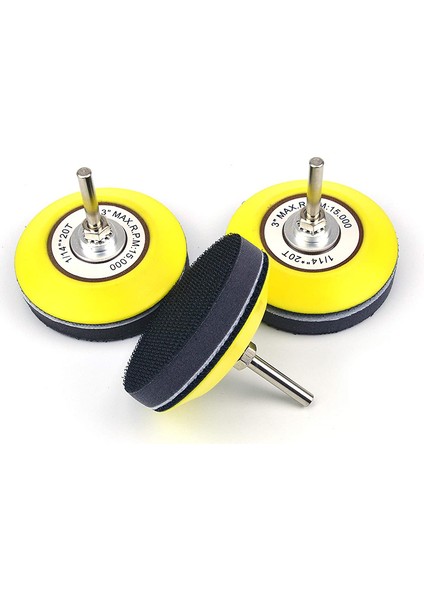 6mm Çaplı Shank Matkap Aparatı + Tamponlama Pedi (3 Paket) ile Zımpara Diskleri Için 3 Inç (75MM) Cırtlı Zımpara Pedi (Yurt Dışından) fiyatları