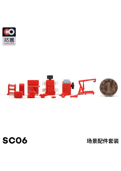 Xcartoys 1/64 Model Araba Diorama Mini Tamir Atölyesi Kiti Dekorasyon Ekipmanları Plastik Model Sahne Aksesuarları Oyuncak Setleri (Yurt Dışından)