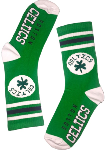 Yeşil Celtics Basketbol Tenis Spor Çorap