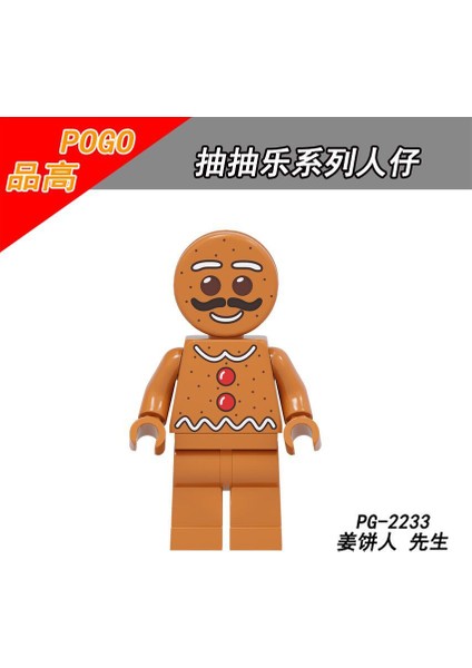 Tek Satış Sıcak Moc Yapı Taşı Zencefilli Kurabiye Adam Maymun Kral Pizza Adam Gökkuşağı Ayı Tilki Kız Yapı Taşı Anime Karakter Serisi Oyuncaklar Çocuklar Için Hediye PG2233 (Yurt Dışından)