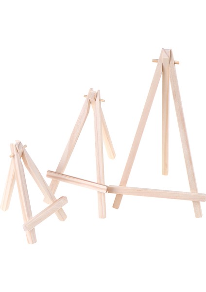 Mini Ahşap Tripod Şövale Ekran Boyama Standı Kart Kanvas Tutucu (Yurt Dışından)