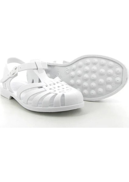 Sunmif Mat Blanc - Mat Beyaz Kadın Sandalet fırsatları