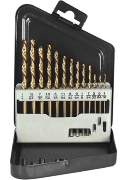 13 Adet Solak Matkap Ucu Seti Çıkarıcı Matkap Uçları Metal Elektrikli El Aletleri Aksesuarları Için Titanyum Nitrür Kaplama ile (Yurt Dışından)