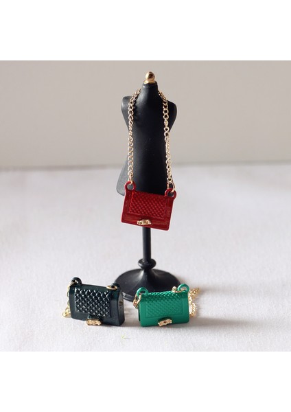 Dollhouse Minyatür Metal Çanta Moda Aksesuarları Sahne Dekorasyonu Süslemeleri (Yurt Dışından) modelleri