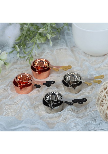 1/12 Ölçekli 3 Adet Dollhouse Minyatür Metal Pot Kazan Tencere Mutfak Oyuncak (Yurt Dışından)
