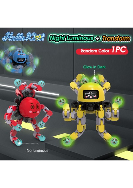 Hellokimi Gyro Oyuncak Deforme Fidget Spinner Parmak Ucu Dönen Oyuncak Duyusal Spinner Çocuk El Zinciri Oyuncak Mekanik Aksiyon Figürü Duyusal Gyro (Yurt Dışından)