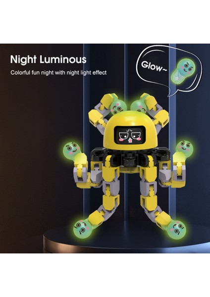 Hellokimi Gyro Oyuncak Deforme Fidget Spinner Parmak Ucu Dönen Oyuncak Duyusal Spinner Çocuk El Zinciri Oyuncak Mekanik Aksiyon Figürü Duyusal Gyro (Yurt Dışından)