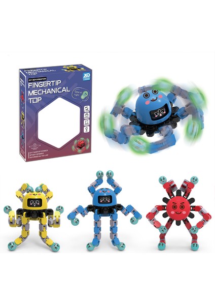 Hellokimi Gyro Oyuncak Deforme Fidget Spinner Parmak Ucu Dönen Oyuncak Duyusal Spinner Çocuk El Zinciri Oyuncak Mekanik Aksiyon Figürü Duyusal Gyro (Yurt Dışından)