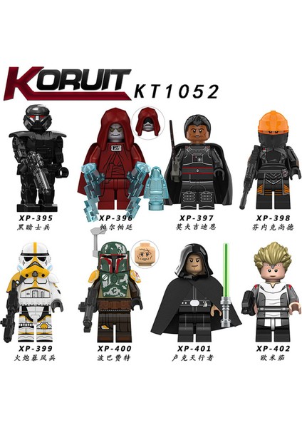 Tek Satış Star Wars Yapı Taşları Imperial Stormtrooper Luke Skywalker Boba Fett Rakamlar Mini Yapı Tuğlaları Galaktik Marines Yıldız Modeli Çocuklar Oyuncaklar KT1052 (Yurt Dışından)