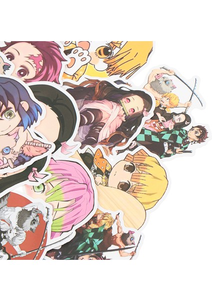 50 Adet Anime Iblis Avcısı Pvc Etiket Bagaj Dizüstü Kaykay Için Su Geçirmez (Yurt Dışından)