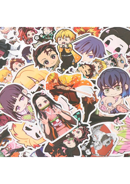 50 Adet Anime Iblis Avcısı Pvc Etiket Bagaj Dizüstü Kaykay Için Su Geçirmez (Yurt Dışından)
