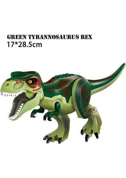 Büyük Parçacık Yapı Taşları Stegosaurus Dinozor Jurassic Park Tyrannosaurus Rex Gömülü Oyuncak Tuğla Eğitici Oyuncak (Yurt Dışından)