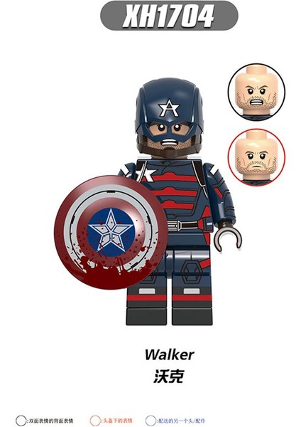 Tek Satış Yapı Taşları Falcon Usagent Karli Zemo Yenı Kaptan Amerika Batroc Aksiyon Figürleri Eğitici Tuğla Oyuncaklar Çocuklar Için X0313 (Yurt Dışından)