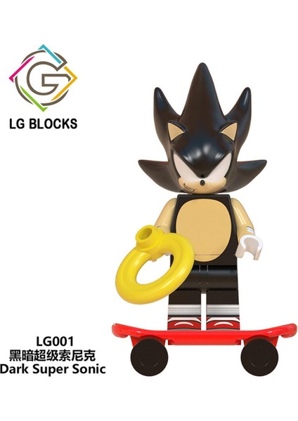 Tek Satış Tek Satış Film Sonic Yapı Taşları Karanlık Süper Sonic Hyper Knuckles Hiper Sonic Gölge Süper Gümüş Süper Kuyruklar Bebek Yapı Taşları Aksiyon Figürleri (Yurt Dışından)