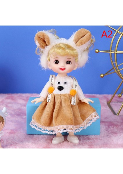 Sevimli 16 cm Prenses Bebek Giysileri ile 13 Eklemler OB11 Bebekler Oyuncak Kızlar Için Dıy Hediye Mj (Yurt Dışından)