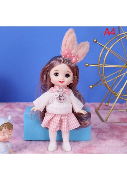 Sevimli 16 cm Prenses Bebek Giysileri ile 13 Eklemler OB11 Bebekler Oyuncak Kızlar Için Dıy Hediye Mj (Yurt Dışından)
