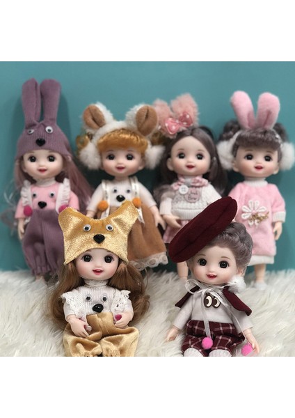 Sevimli 16 cm Prenses Bebek Giysileri ile 13 Eklemler OB11 Bebekler Oyuncak Kızlar Için Dıy Hediye Mj (Yurt Dışından)