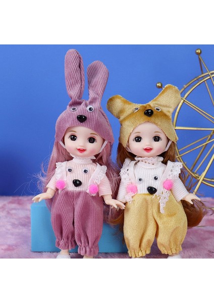 Sevimli 16 cm Prenses Bebek Giysileri ile 13 Eklemler OB11 Bebekler Oyuncak Kızlar Için Dıy Hediye Mj (Yurt Dışından)