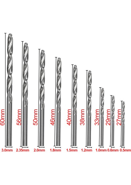 Wist Matkap Ucu Seti Hss Yüksek Hız Çeliği Ni Matkap Düz Şaftlı Döner Ool 1 Takım (10 Adet Veya 25 Adet) (Yurt Dışından) fırsatları
