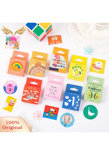 46 Adet Sevimli Desen Dıy Scrapbooking Günlüğü Kırtasiye Yapışkanlı Çıkartmalar Dekor (Yurt Dışından)