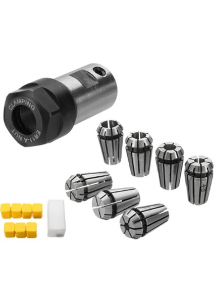 ER11A 5mm Motor Şaft Tutucu Uzatma Çubuğu ile 7 Adet ER11 1-7mm Yaylı Pensler (Yurt Dışından)