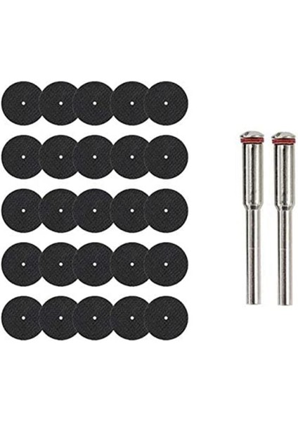 25 Adet 32MM Taşlama Çarkı Mandreller ile Döner Aletler Için Reçine Kesme Diski Mini Daire Testere Döner Kesme Tekerleği (Yurt Dışından)