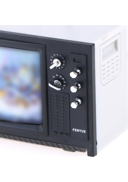 Dollhouse Minyatür Süsler Mini Retro Tv Oyuncak Süsleri (Yurt Dışından) fırsatları