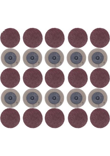 100 Adet Zımpara Diski Roloc 50MM 40 60 80 120 Grit Zımpara Kağıdı Disk Taşlama Aşındırıcı Döner Aletler Aksesuarları (Yurt Dışından)