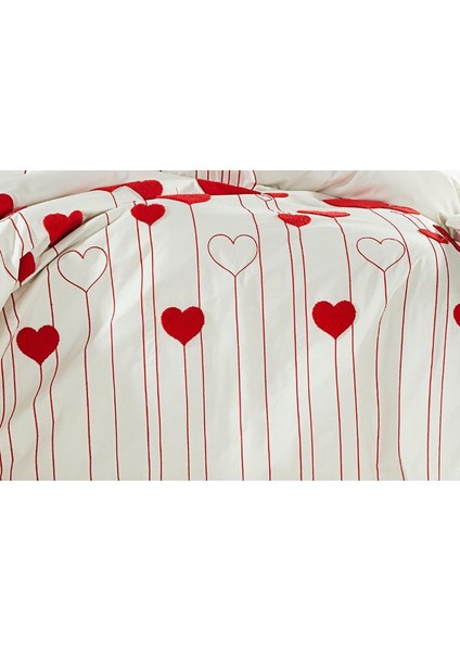 Love Nakışlı Nevresim Takımı - Çift Kişilik, 7 Parça fırsatları