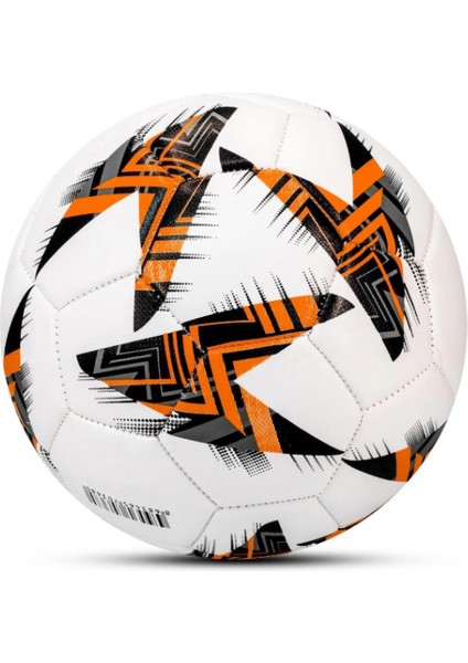 Futbol Topu - Dayanıklı Sert Zemin ve Halı Saha Için Mükemmel Performans (Turuncu, Pompalı Set)