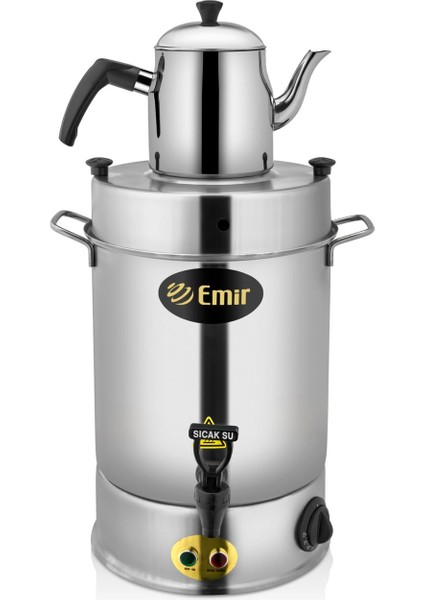 Pirime Rezistans Korumalı Çay Makinesi Semaver 60 Bardak