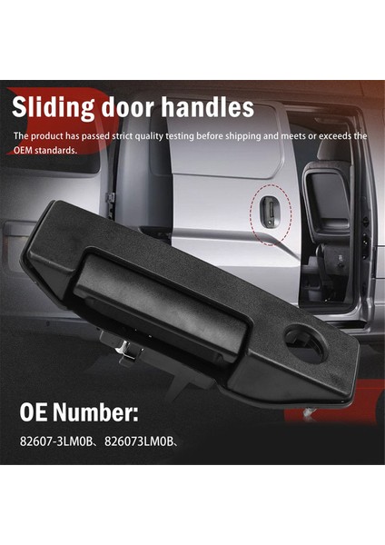 Sürgülü Dış Kapı Kolu 82607-3LM0B 19317277 NV200 2013-2021 City Express 2015-2018 Için (Yurt Dışından) fırsatları