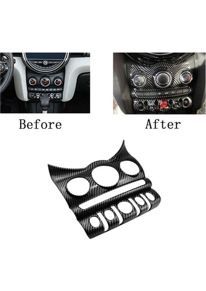 Araba Klima CD Paneli Kapağı Trim Çerçevesi Mini Cooper F55 F56 F57 Hatchback 2014-2021 Için Uygun (Yurt Dışından) modelleri