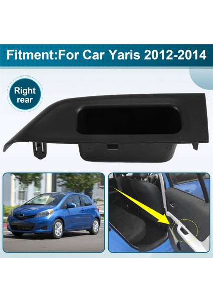 Araba Sağ Arka Kapı Kol Dayanağı Üst Panel Trim Pencere Anahtarı Çerçevesi 74271-52240-C0 Toyota Yaris 2012-2014 Için (Yurt Dışından) indirimleri