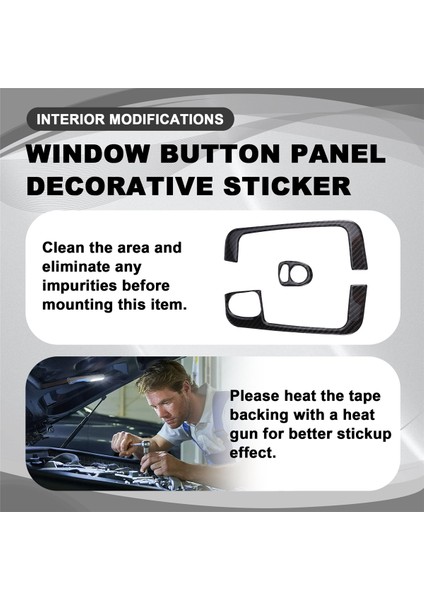 Fiat 500 2008-2011 Abarth 595 2012-2023 Rhd Için Pencere Düğme Paneli Dekoratif Etiket Iç Mekan Modifikasyonları Gösterildiği Gibi (Yurt Dışından) indirimleri