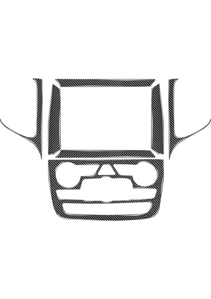 Merkezi Kontrol Navigasyon Paneli Karbon Fiber Dekoratif Çerçeve Kapağı Gösterge Düğmesi Sticker Jeep Grand Cherokee Için (Yurt Dışından)