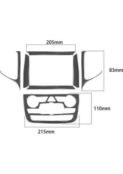 Merkezi Kontrol Navigasyon Paneli Karbon Fiber Dekoratif Çerçeve Kapağı Gösterge Düğmesi Sticker Jeep Grand Cherokee Için (Yurt Dışından) fiyatları
