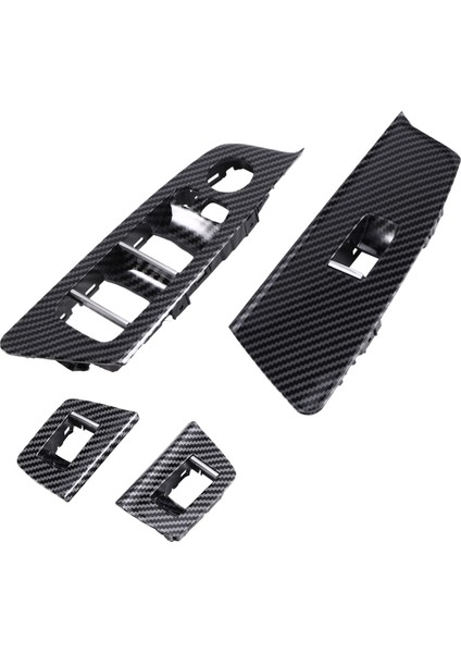 Bmw 5 Serisi M5 G30 G31 G38 F90 2017-2020 525 528 530 540 Rhd Karbon Fiber Için Araba Iç Kapı Cam Anahtarı Kapağı (Yurt Dışından) modelleri