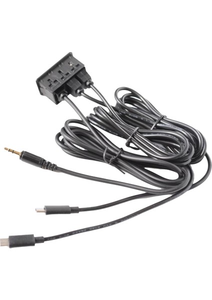 Araba Android Navigasyon Makinesi Aux Paneli Çift Type-C+Aux Girişi Usb+Aux Arayüz Paneli Uzatma Kablosu Adaptör Paneli (Yurt Dışından)