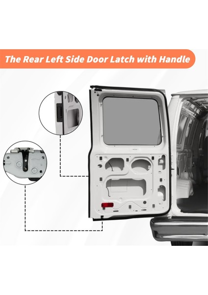 Kulplu Arka Kapı Mandalı 8C2Z-15431A03-A 6C2Z-15431A03-AA Ford E150 E250 E350 E450 Arka Kargo Kapı Mandalı Tertibatı (Yurt Dışından) indirimleri