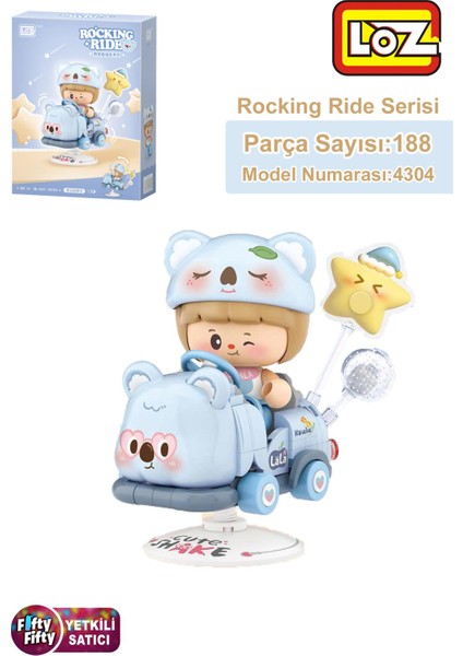 Loz Creative Serisi Sallanan Mavi Koala Modeli 188 Parça Oyuncak Yapım Seti FFLZ-4304
