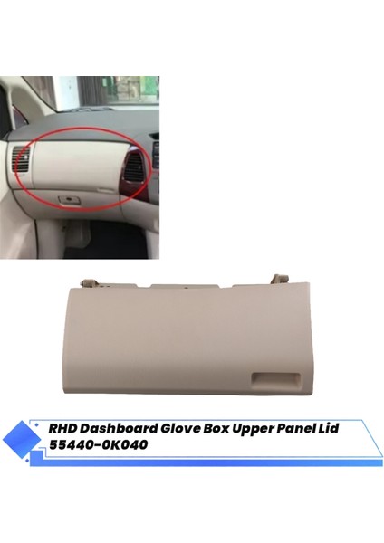 Toyota Inno 2006-2015 Araç Saklama Kutusu Panel Kapağı Sağ Hd Için Gösterge Paneli Eldiven Kutusu Üst Panel Kapağı (Yurt Dışından) fiyatları
