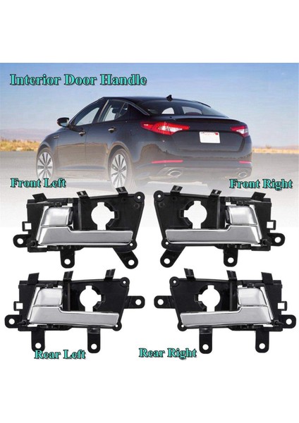 1 Takım/4 Adet Iç Kapı Kolu Krom Kia Optima 11-13 K5 11-18 82610-2T010 82620-2T010 83610-2T010 83620-2T010 (Yurt Dışından)
